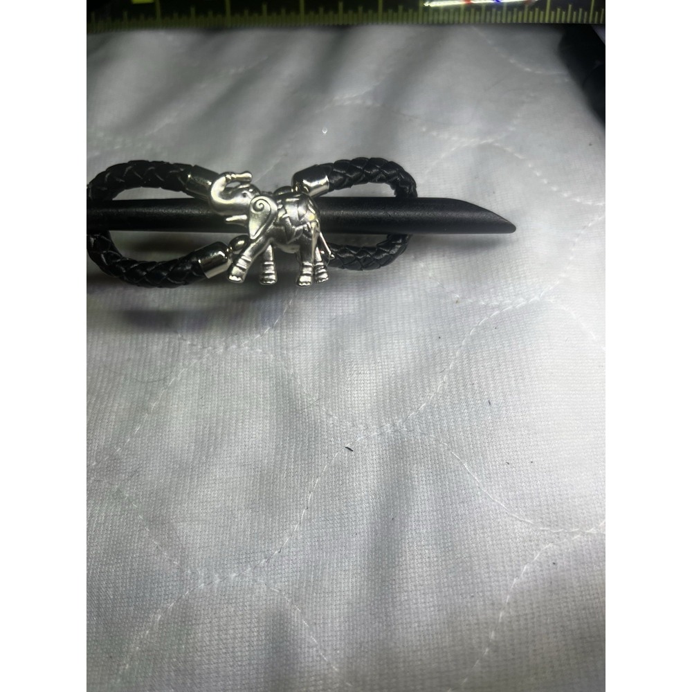 Elephant Flexi Hair Clip Black